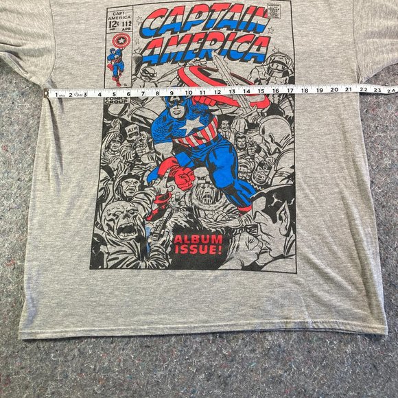 Marvel Comics Captain America Mens Gray Long-Sleeve Size XL - Picture 4 of 7